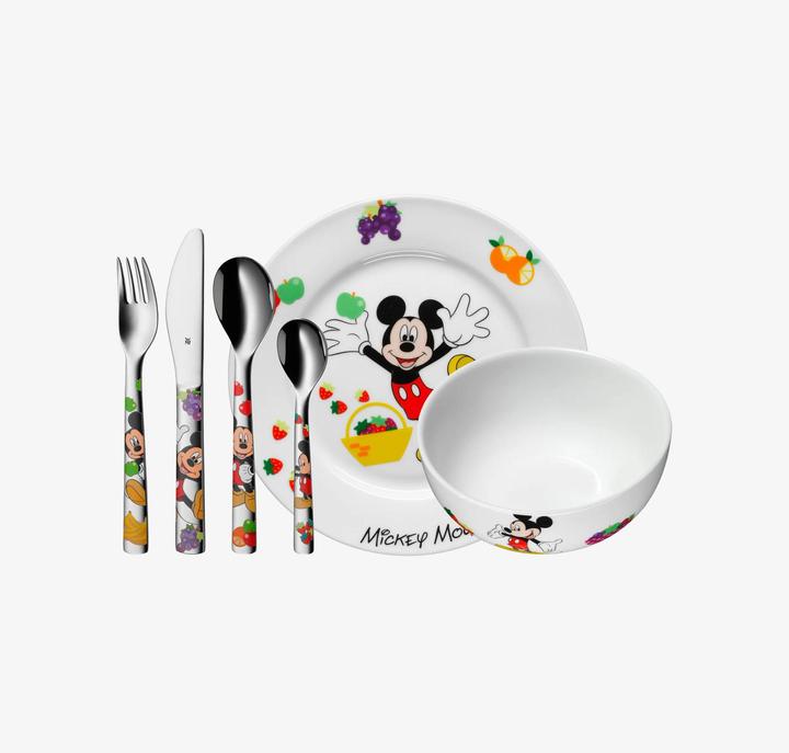 Produktbild WMF Kindergeschirr Kinderbesteck 6tlg Mickey Mouse Edelstahl poliert spülmaschinengeeignet