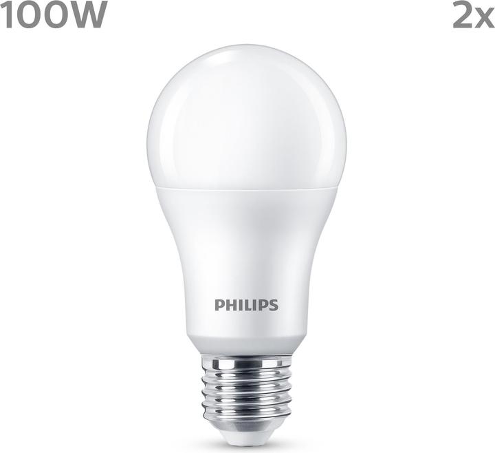 Actual product image Philips LED Bulbs (E27, 1521 lm, 2 x)