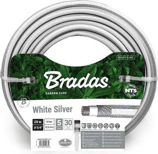 Actual product image Bradas Garden hose NTS WHITE SILVER, 3/4", 20 m (20 m, 19.10 mm)