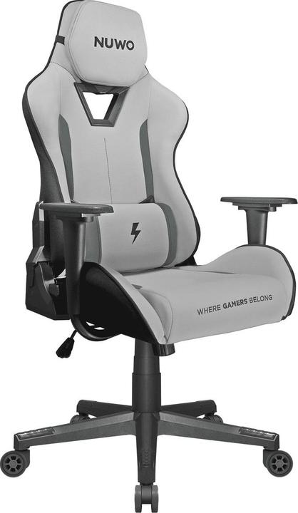Produktbild Noua Poltrona Gaming Nuwo Jupiter Grey Recrinabile-Supporto Lombare