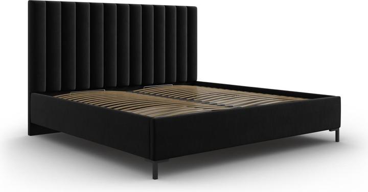 Image du produit Micadoni Lit Coffre en Velours Avec Tête de Lit, "Allison", 220x170x130Fabriqué en Europe (160 x 200 cm)