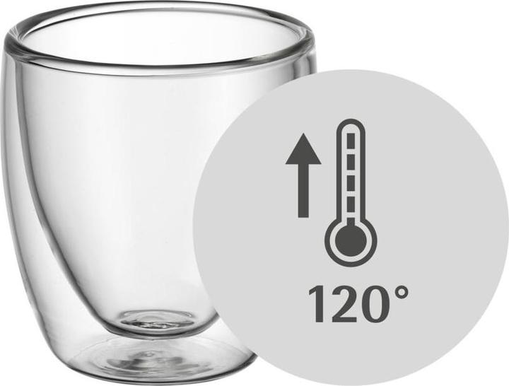 Actual product image WMF Double Walled Espresso Cup Set 6pcs Thermal Glasses 80ml Cult Floating Effect (80 ml, 6 x)