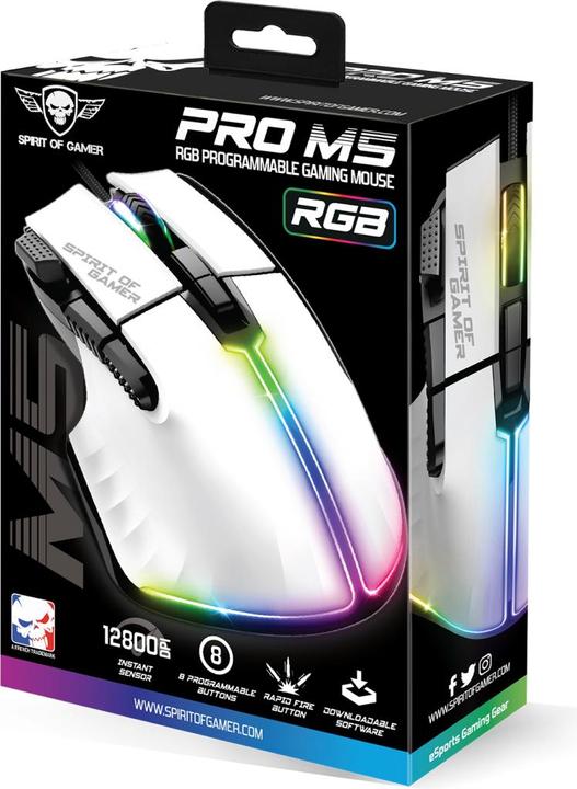 Produktbild Spirit Of Gamer Maus mit Kabel PRO-M5 (Kabelgebunden)