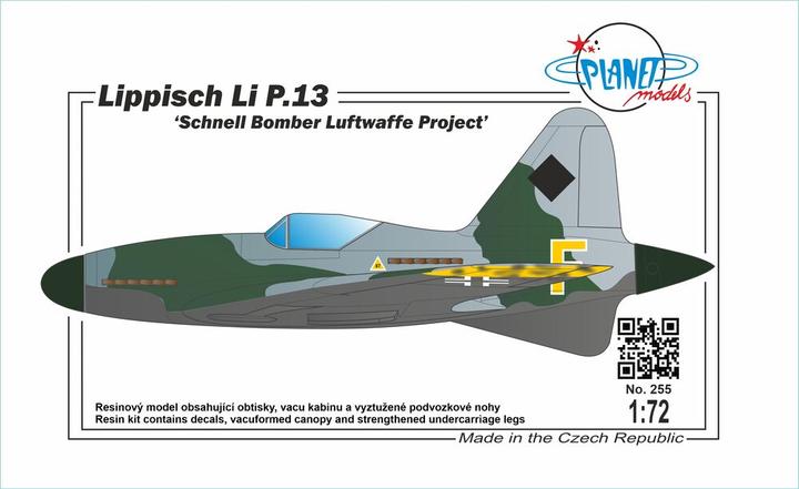 Produktbild Planet Models Lippisch Li P.13 Schnell Bomber Luftwaffe Project