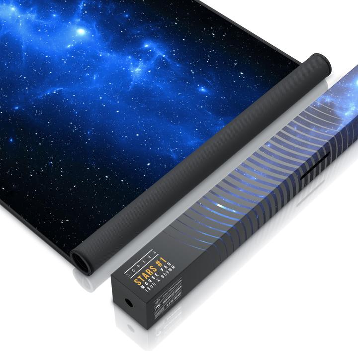 Actual product image Titanwolf Gaming mouse pad, XXXL speed gaming mouse mat, mouse pad extra large area of 1600 x 800mm, space (XXL)