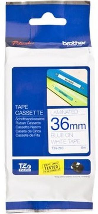 Produktbild Brother P-Touch (3.60 cm, Blau, Weiss)
