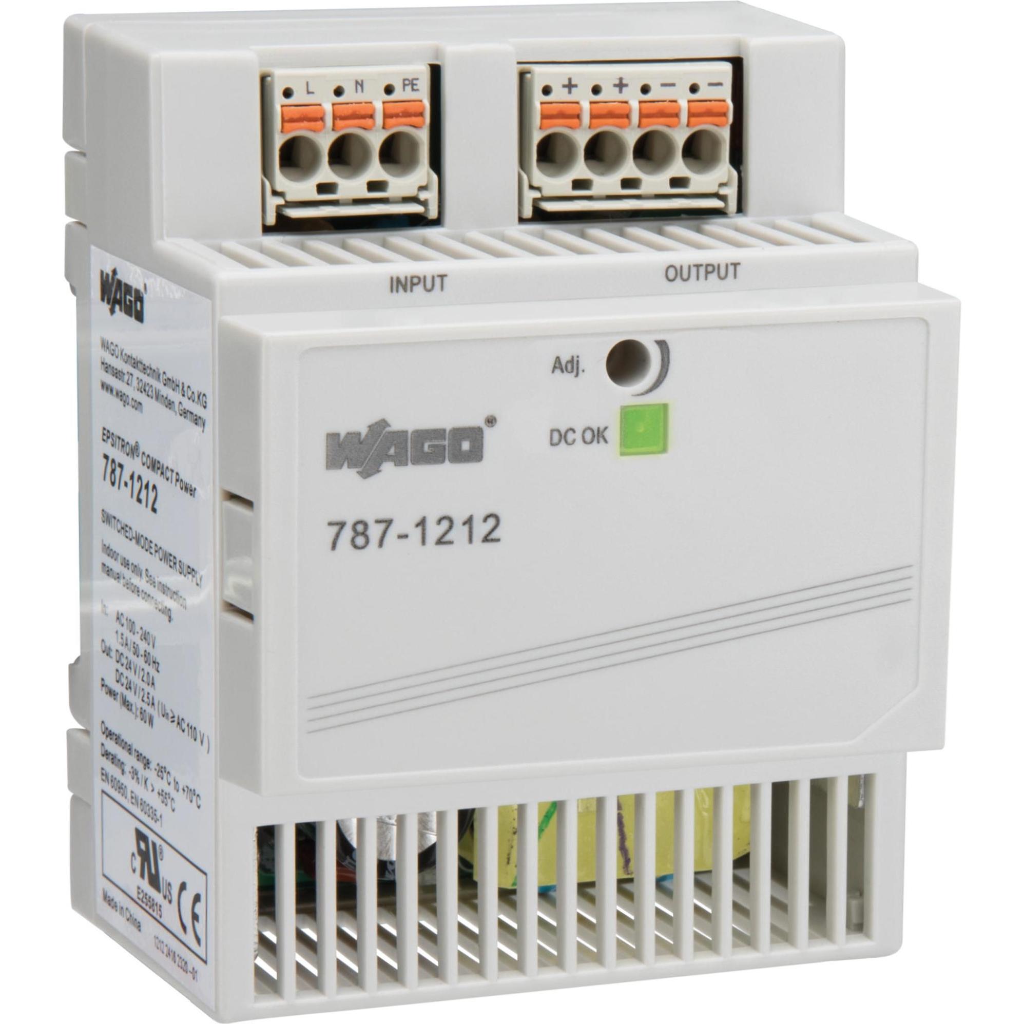 Wago, Systemstromversorgung, Hutschienen-Netzteil (DIN-Rail