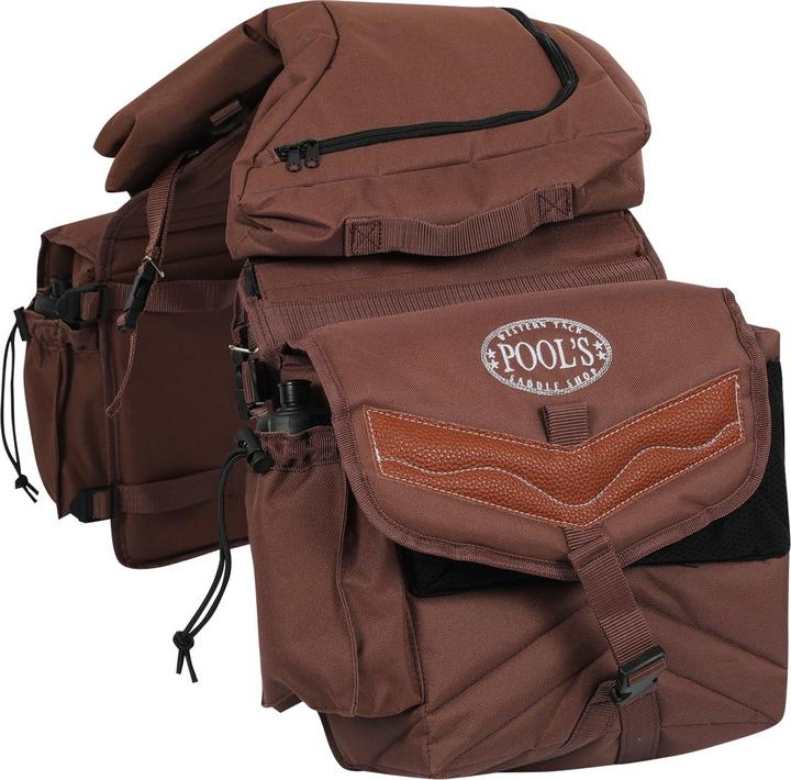 Pool's Sac à selle pour cheval arrière avec 3 poches