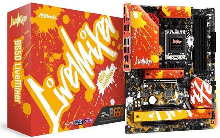 Immagine prodotto AsRock MB B650 Livemixer (AM5, AMD B650, ATX)