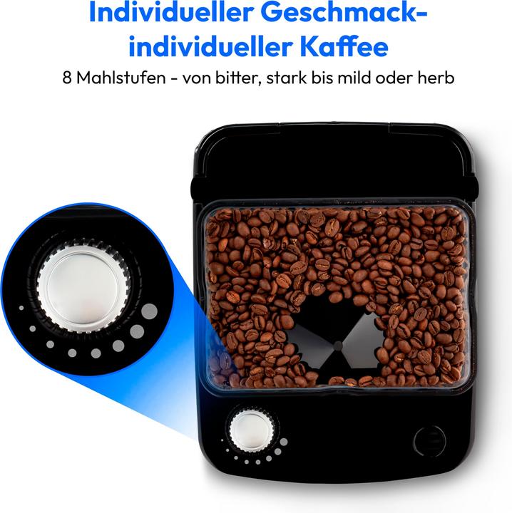 Produktbild Medion Kaffeemaschine mit Mahlwerk MD 19899 (EU-Stecker)