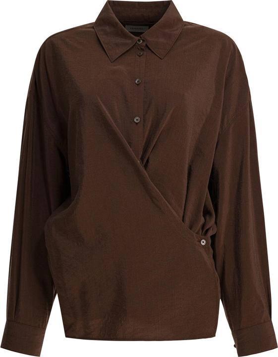 Produktbild Lemaire Asymmetrical silk shirt (40)