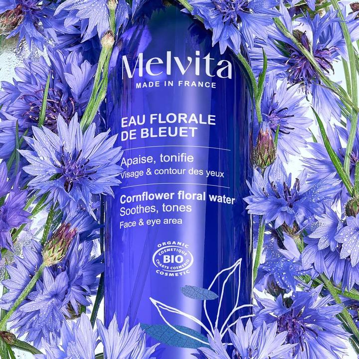 Immagine prodotto Melvita Kornblumen-Blütenwasser (Salviette detergenti per il viso, 200 ml)
