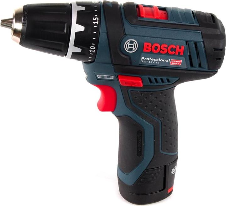 Actual product image Bosch Professional GSR 12V-15 incl. 39-pcs. set (Rechargeable battery operated)