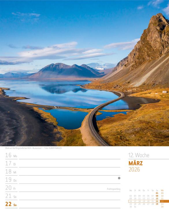 Immagine prodotto Island - Die Insel aus Feuer und Eis - Wochenplaner Kalender 2026 (25 x 33 cm)