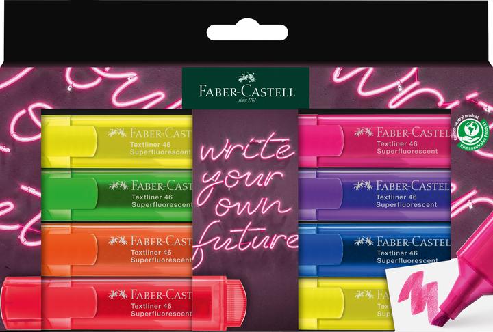 Immagine prodotto Faber-Castell FABER CA. Textliner TL 46 254601 8er Etui GenZ (Colori misti, 5 mm, 8 x)