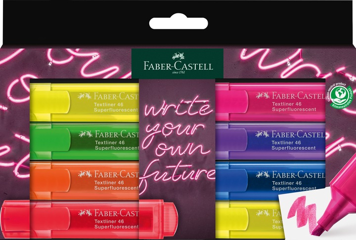 Produktbild Faber-Castell FABER CA. Textliner TL 46 254601 8er Etui GenZ (DAA326, 5 mm, 8 x)