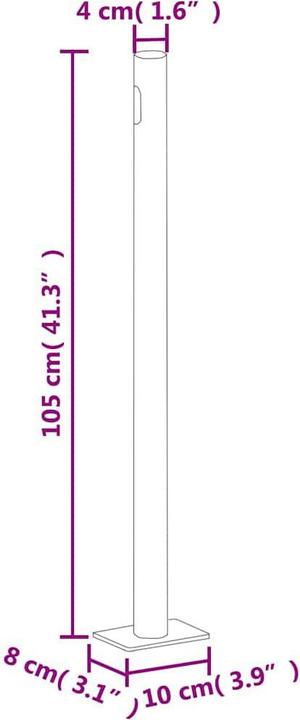 Produktbild vidaXL Seitenmarkise (3 m)