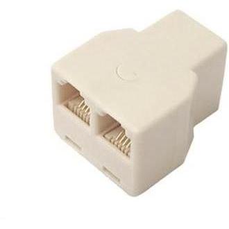NoName Gembird Adapter / Telefonsplitter 2/1 RJ-12 3XF, Accessori per telefoni
