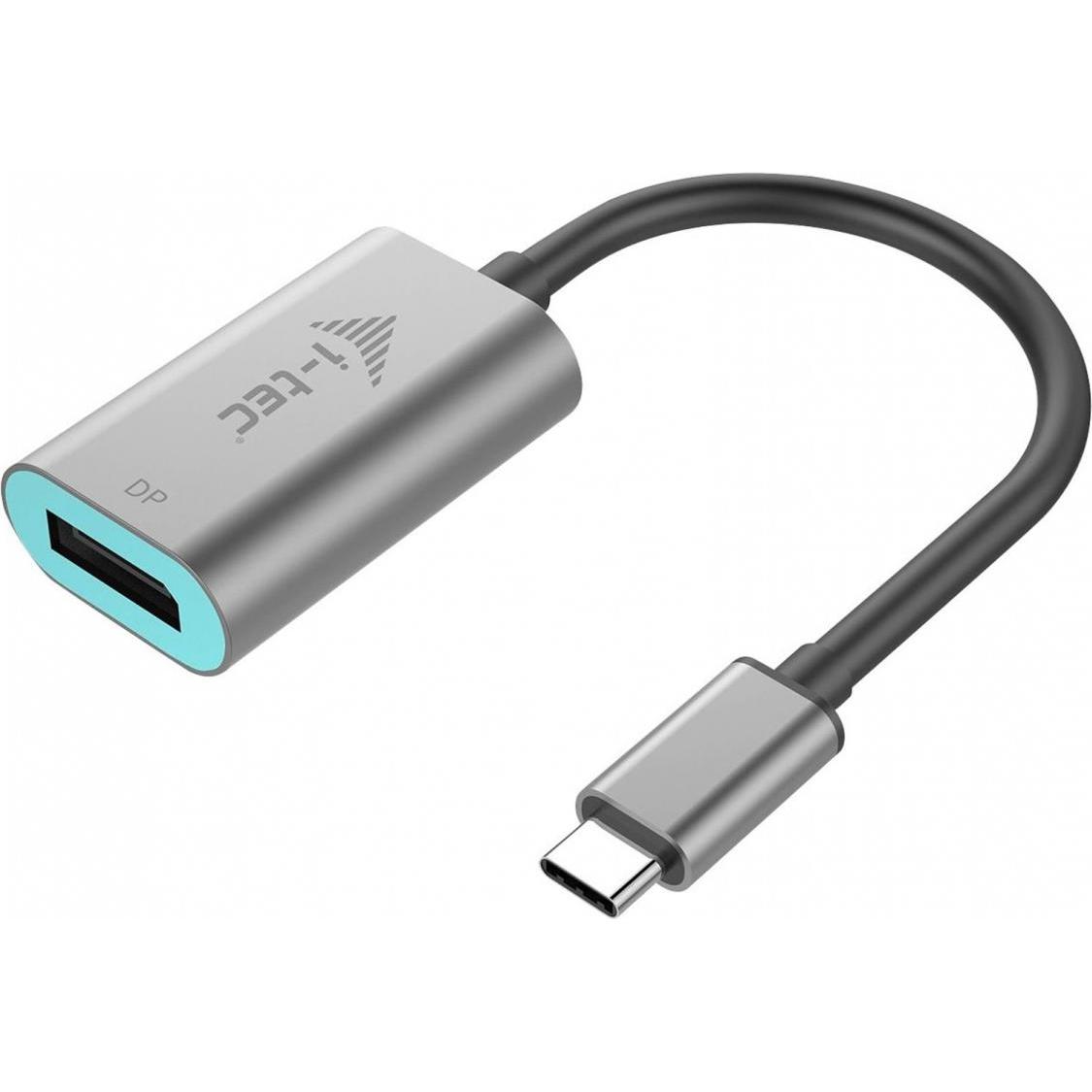 i-tec USB-C zu (DP, 3 cm), Data + Video Adapter, Grau
