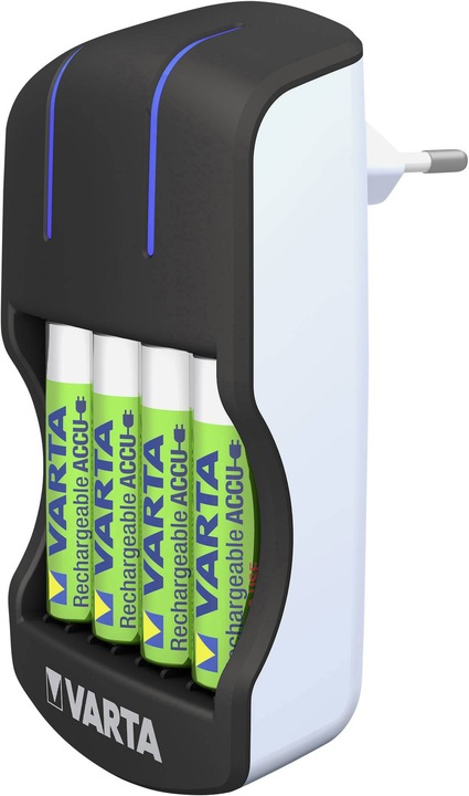 Produktbild Varta Plug Charger (4 Stk., AA, 2100 mAh, Ladegerät inkl. Akku)