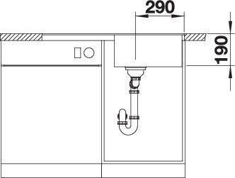 Produktbild Blanco Metra 5 S-F (49 cm, 85 cm)