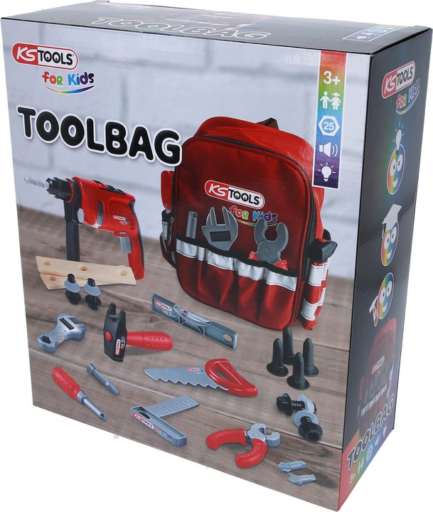 Actual product image KS Tools Tool set with backpack for children