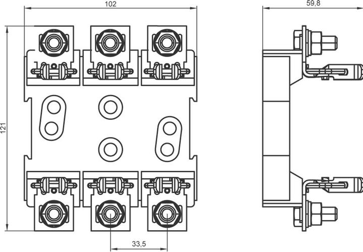 Produktbild Siemens NH-Unterteil 3-polig 160A Grösse 000/00 (160 A)