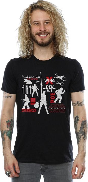 Produktbild Star Wars The Last Jedi Rebellion Silhouettes TShirt (XL)