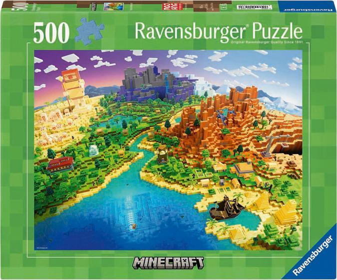 Productafbeelding Ravensburger 500 Minecraft-Puzzles (500 onderdelen)