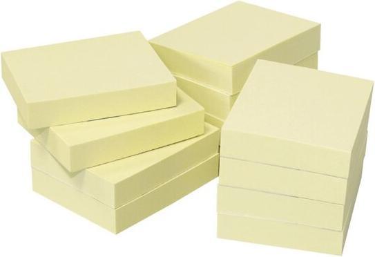 Actual product image Recycling Sticky Notes Standard 5653-11BOX yellow 12 pads (50 x 40 mm)