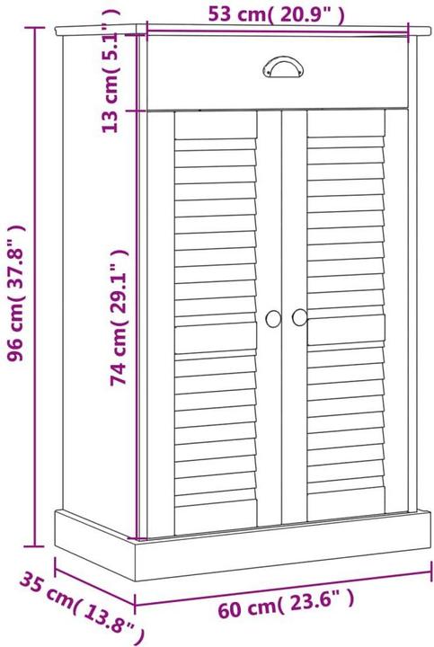 Produktbild vidaXL Lyra (60 x 35 x 96 cm)