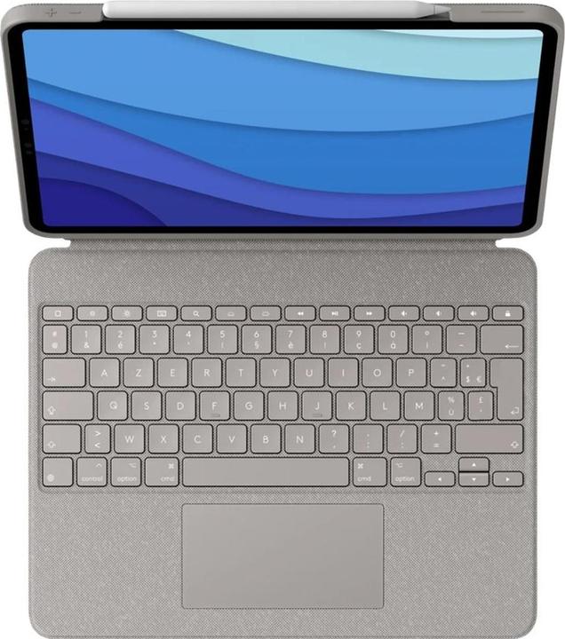 Produktbild Logitech Combo Touch for iPad Pro 12.9-inch (5th generation) - SAND - FRA - CENTRAL