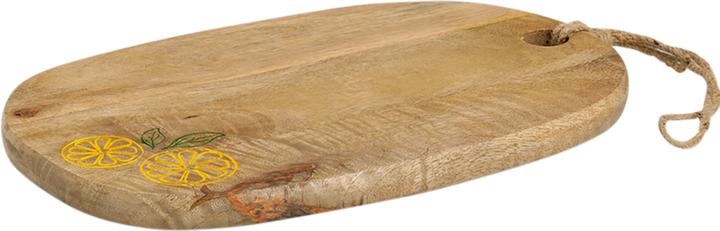 Produktbild Zeller Present Servier- und Schneidbrett Lemon Mangoholz 38x25x2 cm