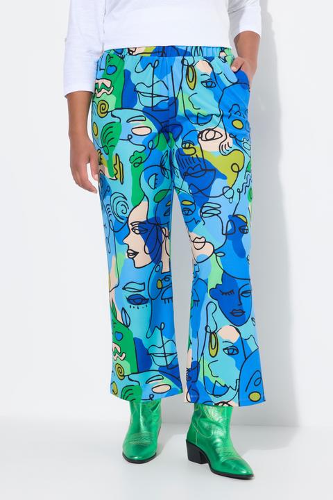 Produktbild Angel of Style Hose, gerades Bein, Gesichter-Muster, Elastikbund (48)