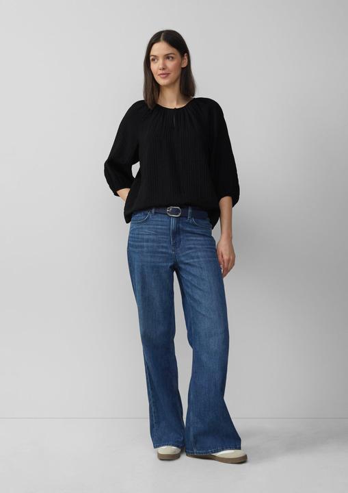 Produktbild S.Oliver Bluse Strukturierte Relaxed-Fit-Bluse mit Raffungen und Raglanärmeln (32)