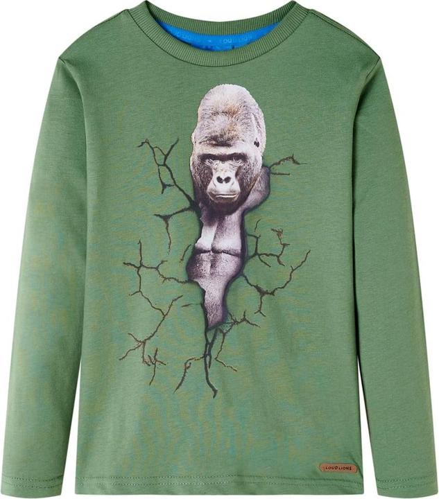 Produktbild VidaXL Kinder-Langarmshirt Helles Khaki 116,Material: 100 (116)