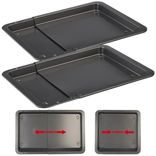 Produktbild Rosenstein & Söhne Universal-Backblech ausziehbar, 2er Set