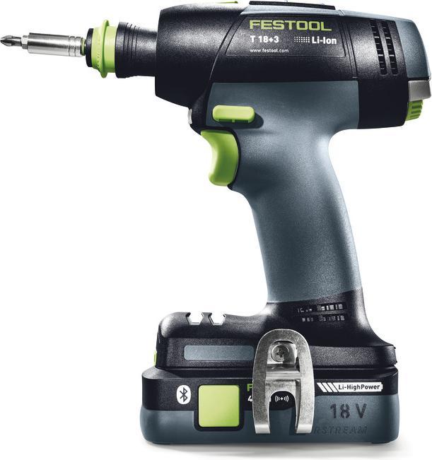 Actual product image Festool Cordless drill driver T 18+3 HPC 4.0 I-Plus (action set) (Rechargeable battery operated)