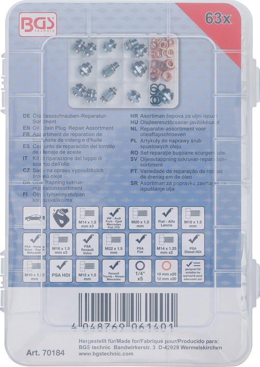 Actual product image BGS Ölablassschrauben-Reparatur-Sortiment