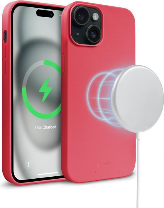 Productafbeelding Crong Kleurhoes Magnetic - iPhone 15 MagSafe hoesje (Roze) (Apple iPhone 15)