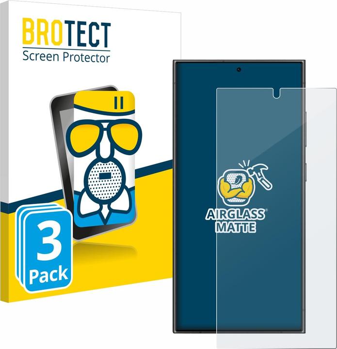 BROTECT AirGlass Panzerglasfolie Matt (3 Stück, Samsung Galaxy S21)