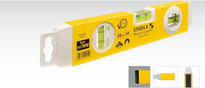 Produktbild Stabila Wasserwaage Type 70 TMW (25 cm)