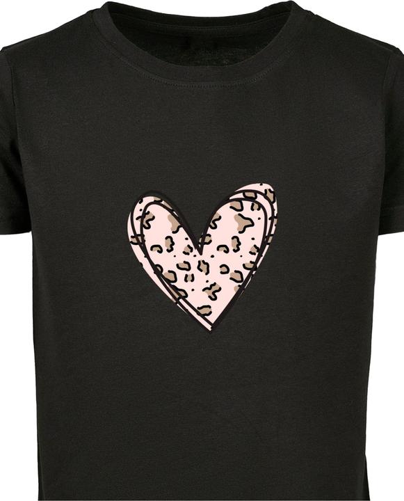 Immagine prodotto Merchcode San Valentino - Maglietta a maniche corte con cuore leopardato - 167991 (146, 152)