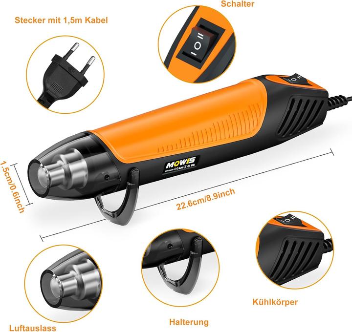 Produktbild Mowis Mini Heissluftpistole