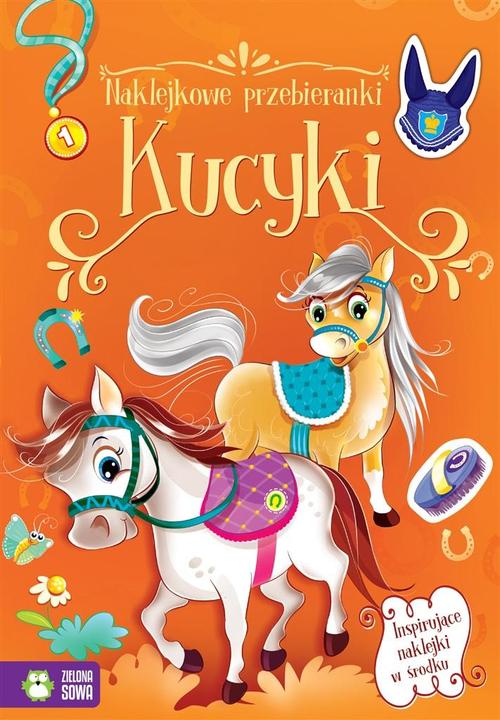 Zielona Sowa Aufkleber Dress-up. Ponys