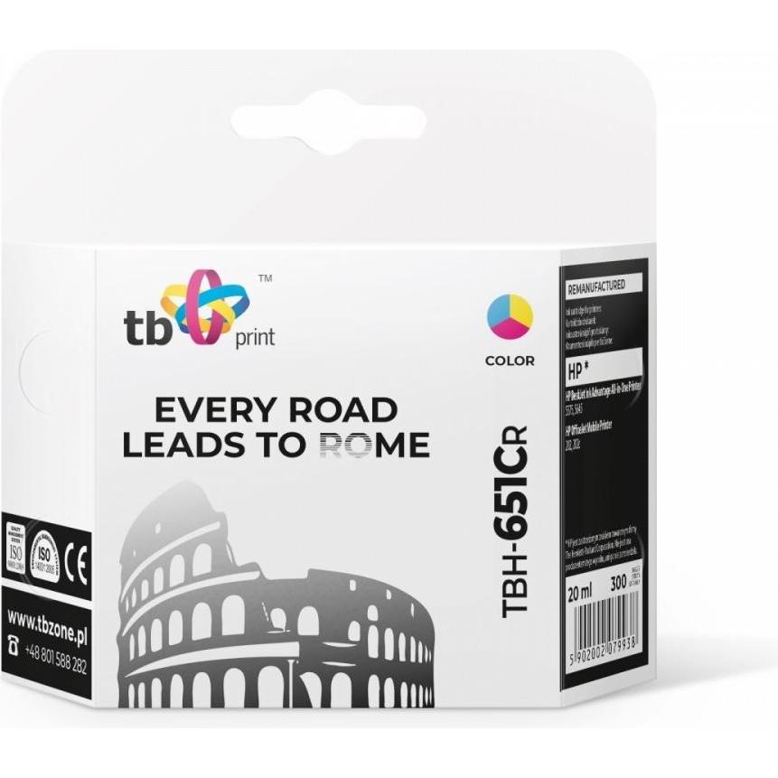 Lenovo, Cartucce, Tusz do HP DJ 5575 TBH-651CR kolorowy refabrykowany