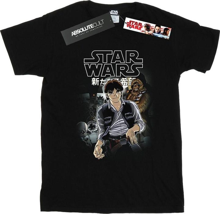 Actual product image Star Wars Mens Han And Chewie Anime T-Shirt (L)