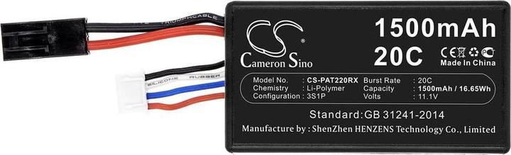 CS Cameron Sino CS-PAT220RX modelling battery pack (LiPo) (11.10 V, 1500 mAh)