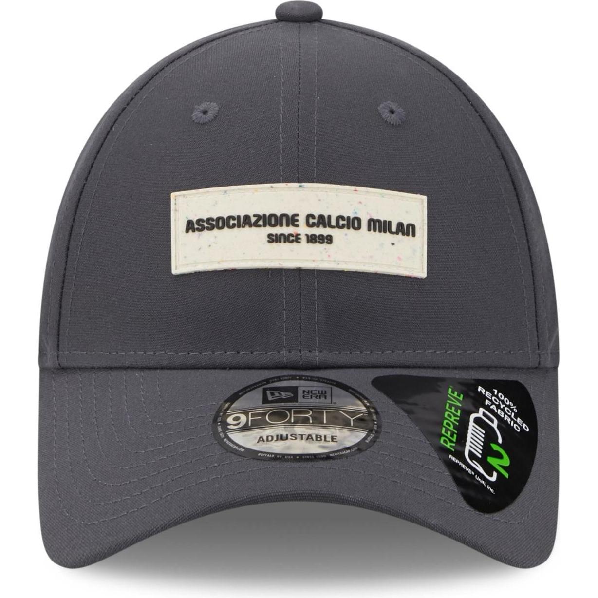 Thumbnail - New Era, Herren, Cap, 9Forty Strapback Repreve Ac Mailand, Grau
