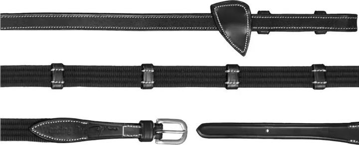 Actual product image Dy'on Webbing reins with 9 leather loops Working Collection
